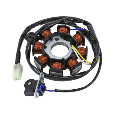 IGNITION STATOR FOR KYMCO 50 AGILITY 4 Stroke 2005>2008, DINK 4T 2007>, PEOPLE S 2006>2008, SENTO 2008>, VITALITY 4 stroke 2004> (8 POLES) (R.O 00103125) -P2R- 3700948258866