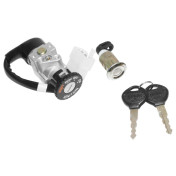 CONTACTEUR A CLE SCOOT ADAPTABLE KYMCO 50 DINK 2T 1998>2000, 125 DINK 1997>2000 (5 FILS) (AVEC SERRURE DE SELLE) -SELECTION P2R- 2460507200001