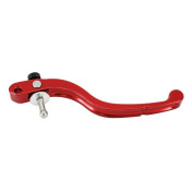 BRAKE LEVER FOR DERBI/RIEJU/BETA 50CC - FOR RADIAL MASTER CYLINDRE - RED ANODIZED ALUMINIUM CNC -P2R- 3700948258668