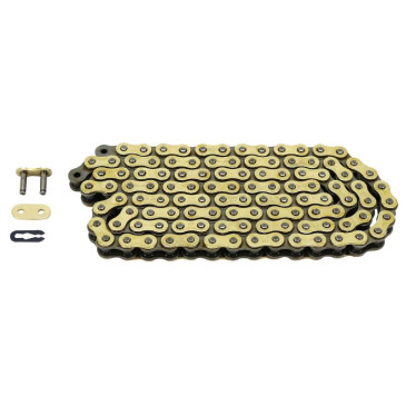 CHAIN FOR MOTORBIKE- AFAM 420 112 LINKS - O-RING - REINFORCED GOLD (A420R1-G 112L) 5414837091554