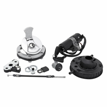 KIT SERRURE/CONTACTEUR A CLE ORIGINE PIAGGIO 50-125 RS APRILIA 2011>2019 -85129R-