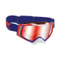 MASQUE/LUNETTES CROSS PROGRIP 3309 FL RAPID MULTILAYERED BLEU/ROUGE/BLANC ECRAN MIROIR ROUGE ANTI-RAYURES/ANTI U.V./ANTI-BUEE (HOMOLOGUE CE-EN-N° AC-96025 REV.2) 0801766029379