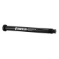 AXE TRAVERSANT / BLOCAGE ROUE AVANT SWITCH FILETAGE m15x1.5mm POUR ROCKSHOX 15X110 NOIR (158mm HORS BUTEE DONT FILETAGE 13mm - AVEC CLE CHC POUR DEMONTAGE) 8013271330365