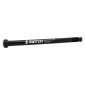 AXE TRAVERSANT / BLOCAGE ROUE ARRIERE SWITCH FILETAGE m12x1.0mm SYNTACE 12X142 NOIR (172mm HORS BUTEE DONT FILETAGE 18mm - AVEC CLE CHC POUR DEMONTAGE) 8013271330433