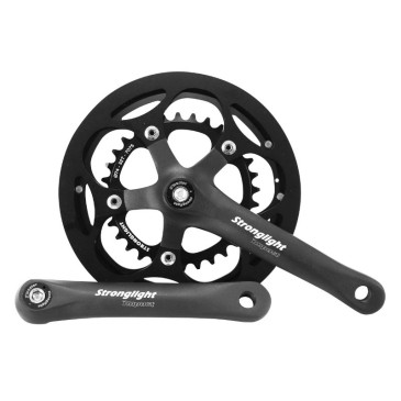 PEDALIER GRAVEL STRONGLIGHT 9/10V. IMPACT NOIR 170mm 46-32 COMPATIBLE 9/10V. (AXE CARRE 107mm)