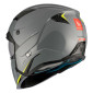 HELMET - FOR TRIAL - MT STREETFIGHTER SV SOLID- GLOSS GREY M SINGLE CLEAR VISOR- WITH REMOVABLE CHIN GUARD (+ 1 EXTRA ADDITIONAL DARK VISOR) (ECE 22.06)