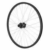 ROUE VTT 26" M260 ARRIERE NOIR DOUBLE PAROI DISQUE OEILLET MOYEU SHIMANO M475 9/10/11V. DISQUE 6 TROUS RAYON ARGENT BLOCAGE 3700948277386