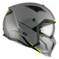 HELMET - FOR TRIAL - MT STREETFIGHTER SV SOLID- GLOSS GREY M SINGLE CLEAR VISOR- WITH REMOVABLE CHIN GUARD (+ 1 EXTRA ADDITIONAL DARK VISOR) (ECE 22.06)