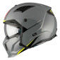 HELMET - FOR TRIAL - MT STREETFIGHTER SV SOLID- GLOSS GREY XL SINGLE CLEAR VISOR- WITH REMOVABLE CHIN GUARD (+ 1 EXTRA ADDITIONAL DARK VISOR) (ECE 22.06)