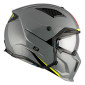 HELMET - FOR TRIAL - MT STREETFIGHTER SV SOLID- GLOSS GREY XL SINGLE CLEAR VISOR- WITH REMOVABLE CHIN GUARD (+ 1 EXTRA ADDITIONAL DARK VISOR) (ECE 22.06)