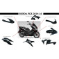 FAIRINGS/BODY PARTS FOR MAXISCOOTER HONDA 125 PCX 2014>2016 GLOSS BLACK (11 PARTS KIT) -P2R- 3700948195246