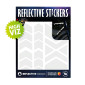 AUTOCOLLANT/STICKER REFLECHISSANT POUR VELO, CASQUE MODELE FLECHE/CHEVRON BLANC (PLANCHE) -REFLECTIVE BERLIN- 4260549142050