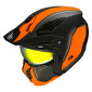CASQUE TRIAL MT STREETFIGHTER SV S TWIN C4 NOIR MAT/ORANGE FLUO L SIMPLE ECRAN TRANSPARENT TRANSFORMABLE AVEC MENTONNIERE AMOVIBLE (LIVRE AVEC UN ECRAN SUPPLEMENTAIRE MIROIR) (ECE 22.06) 8434639184893