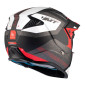 HELMET - FOR TRIAL - MT STREETFIGHTER SV TOTEM B15 GREY/RED - MATT M SINGLE CLEAR VISOR- WITH REMOVABLE CHIN GUARD (+ 1 EXTRA ADDITIONAL DARK VISOR) (ECE 22.06)