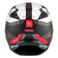 HELMET - FOR TRIAL - MT STREETFIGHTER SV TOTEM B15 GREY/RED - MATT M SINGLE CLEAR VISOR- WITH REMOVABLE CHIN GUARD (+ 1 EXTRA ADDITIONAL DARK VISOR) (ECE 22.06)