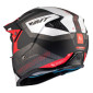 HELMET - FOR TRIAL - MT STREETFIGHTER SV TOTEM B15 GREY/RED - MATT M SINGLE CLEAR VISOR- WITH REMOVABLE CHIN GUARD (+ 1 EXTRA ADDITIONAL DARK VISOR) (ECE 22.06)