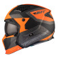 HELMET - FOR TRIAL - MT STREETFIGHTER SV TOTEM B4 GREY/ORANGE - MATT XS SINGLE CLEAR VISOR- WITH REMOVABLE CHIN GUARD (+ 1 EXTRA ADDITIONAL DARK VISOR) (ECE 22.06)