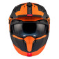 HELMET - FOR TRIAL - MT STREETFIGHTER SV TOTEM B4 GREY/ORANGE - MATT XS SINGLE CLEAR VISOR- WITH REMOVABLE CHIN GUARD (+ 1 EXTRA ADDITIONAL DARK VISOR) (ECE 22.06)