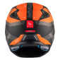 HELMET - FOR TRIAL - MT STREETFIGHTER SV TOTEM B4 GREY/ORANGE - MATT S SINGLE CLEAR VISOR- WITH REMOVABLE CHIN GUARD (+ 1 EXTRA ADDITIONAL DARK VISOR) (ECE 22.06)