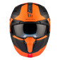 HELMET - FOR TRIAL - MT STREETFIGHTER SV TOTEM B4 GREY/ORANGE - MATT XL SINGLE CLEAR VISOR- WITH REMOVABLE CHIN GUARD (+ 1 EXTRA ADDITIONAL DARK VISOR) (ECE 22.06)