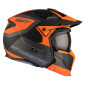 HELMET - FOR TRIAL - MT STREETFIGHTER SV TOTEM B4 GREY/ORANGE - MATT XL SINGLE CLEAR VISOR- WITH REMOVABLE CHIN GUARD (+ 1 EXTRA ADDITIONAL DARK VISOR) (ECE 22.06)