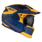 HELMET - FOR TRIAL - MT STREETFIGHTER SV TOTEM C3 BLUE/YELLOW - MATT M SINGLE CLEAR VISOR- WITH REMOVABLE CHIN GUARD (+ 1 EXTRA ADDITIONAL DARK VISOR) (ECE 22.06)