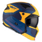 HELMET - FOR TRIAL - MT STREETFIGHTER SV TOTEM C3 BLUE/YELLOW - MATT M SINGLE CLEAR VISOR- WITH REMOVABLE CHIN GUARD (+ 1 EXTRA ADDITIONAL DARK VISOR) (ECE 22.06)