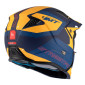 HELMET - FOR TRIAL - MT STREETFIGHTER SV TOTEM C3 BLUE/YELLOW - MATT XL SINGLE CLEAR VISOR- WITH REMOVABLE CHIN GUARD (+ 1 EXTRA ADDITIONAL DARK VISOR) (ECE 22.06)