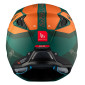 HELMET - FOR TRIAL - MT STREETFIGHTER SV TOTEM C6 GREEN/ORANGE - MATT XS SINGLE CLEAR VISOR- WITH REMOVABLE CHIN GUARD (+ 1 EXTRA ADDITIONAL DARK VISOR) (ECE 22.06)