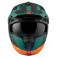 HELMET - FOR TRIAL - MT STREETFIGHTER SV TOTEM C6 GREEN/ORANGE - MATT XS SINGLE CLEAR VISOR- WITH REMOVABLE CHIN GUARD (+ 1 EXTRA ADDITIONAL DARK VISOR) (ECE 22.06)