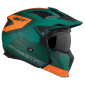 HELMET - FOR TRIAL - MT STREETFIGHTER SV TOTEM C6 GREEN/ORANGE - MATT XS SINGLE CLEAR VISOR- WITH REMOVABLE CHIN GUARD (+ 1 EXTRA ADDITIONAL DARK VISOR) (ECE 22.06)