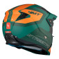 HELMET - FOR TRIAL - MT STREETFIGHTER SV TOTEM C6 GREEN/ORANGE - MATT XS SINGLE CLEAR VISOR- WITH REMOVABLE CHIN GUARD (+ 1 EXTRA ADDITIONAL DARK VISOR) (ECE 22.06)