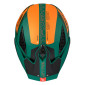 HELMET - FOR TRIAL - MT STREETFIGHTER SV TOTEM C6 GREEN/ORANGE - MATT M SINGLE CLEAR VISOR- WITH REMOVABLE CHIN GUARD (+ 1 EXTRA ADDITIONAL DARK VISOR) (ECE 22.06)