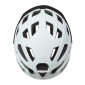 CASQUE VELO CITY ADULTE POLISPORT CITY-MOVE IN-MOLD BLANC MAT AVEC VISIERE NOIRE TAILLE 58-61 SYSTEM QUICK LOCK
