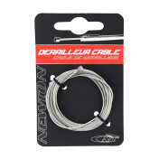 CABLE DE DERAILLEUR NEWTON INOX RENFORCE POUR SHIMANO ET ADAPTABLE 1,1 mm long 2,00 M (VENDU SUR CARTE A L'UNITE) 3700948295090