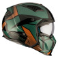 HELMET - FOR TRIAL - MT STREETFIGHTER SV P1R GLOSS GREEN S SINGLE CLEAR VISOR- WITH REMOVABLE CHIN GUARD (+ 1 EXTRA ADDITIONAL DARK VISOR) (ECE 22.06)