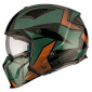 HELMET - FOR TRIAL - MT STREETFIGHTER SV P1R GLOSS GREEN XL SINGLE CLEAR VISOR- WITH REMOVABLE CHIN GUARD (+ 1 EXTRA ADDITIONAL DARK VISOR) (ECE 22.06)