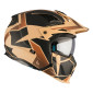 HELMET - FOR TRIAL - MT STREETFIGHTER SV P1R BLACK/SAND COLOUR-MATT M SINGLE CLEAR VISOR- WITH REMOVABLE CHIN GUARD (LIVRE AVEC UN ECRAN SUPPLEMENTAIREDARK) (ECE 22.06)