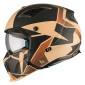 HELMET - FOR TRIAL - MT STREETFIGHTER SV P1R BLACK/SAND COLOUR-MATT XL SINGLE CLEAR VISOR- WITH REMOVABLE CHIN GUARD (+ 1 EXTRA ADDITIONAL DARK VISOR) (ECE 22.06) 8434639173613