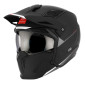 HELMET - FOR TRIAL - MT STREETFIGHTER SV SOLID-MATT BLACK XL SINGLE CLEAR VISOR- WITH REMOVABLE CHIN GUARD (+ 1 EXTRA ADDITIONAL MIROR VISOR) (ECE 22.06)