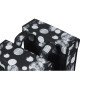 SACOCHE ARRIERE VELO DOUBLE BASIL MARA XL 35L NOIR AVEC MOTIFS BLANCS (43x14x36cm) 8715019183508