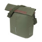 SACOCHE ARRIERE VELO LATERALE SAC BANDOULIERE BASIL CITY SHOPPER VEGAN VERT IMITATION CUIR DROIT/GAUCHE 14-16L FIXATION HOOK-ON PORTE BAGAGE FERMETURE PLIANT ANTI-PLUIE AVEC REFLECHISSANT 8715019183720