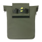 SACOCHE ARRIERE VELO LATERALE SAC BANDOULIERE BASIL CITY SHOPPER VEGAN VERT IMITATION CUIR DROIT/GAUCHE 14-16L FIXATION HOOK-ON PORTE BAGAGE FERMETURE PLIANT ANTI-PLUIE AVEC REFLECHISSANT 8715019183720