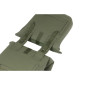 SACOCHE ARRIERE VELO DOUBLE BASIL VEGAN VERT IMITATION CUIR 28/32L FIXATION PORTE BAGAGE FERMETURE PLIANT ANTI-PLUIE AVEC REFLECHISSANT 8715019183751
