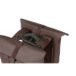 SACOCHE ARRIERE VELO DOUBLE BASIL VEGAN MARRON IMITATION CUIR 28/32L FIXATION PORTE BAGAGE FERMETURE PLIANT ANTI-PLUIE AVEC REFLECHISSANT FIXATION SYSTEME MIK (COMPATIBLE AVEC 157030 INCLUS) 8715019183768