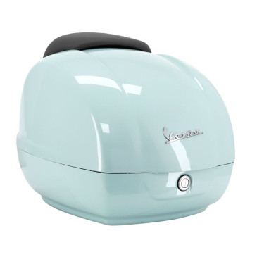 TOP CASE 36L AVEC DOSSERET ORIGINE PIAGGIO 125-300 VESPA GTS 2022> VERT AMABILE VK - - Produit de remplacement non défini