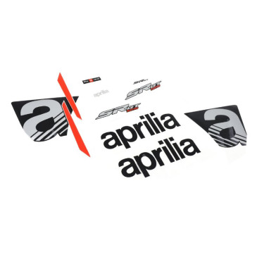 AUTOCOLLANT/STICKER/KIT DECORS ORIGINE APRILIA 125 SR GT COMPACT SPORT GRIS 2021> -2H004782000A3-