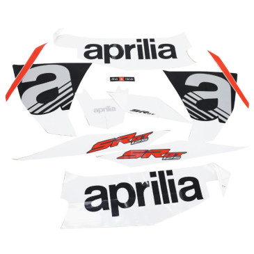 AUTOCOLLANT/STICKER/KIT DECOR ORIGINE APRILIA 125 SR GT COMPACT SPORT ROUGE 2021> -2H004782000A1-