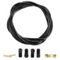 DURITE POUR FREIN A DISQUE TYPE SHIMANO BH59 NOIR - AVEC 4 RACCORDS OLIVES ET PINS POUR GAINE HYDRAULIQUE DEORE/ALIVIO/ALTUS LONGUEUR 3000 mm 3700948259252