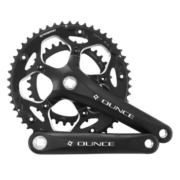 CHAINSET FOR ROAD BIKE- 9/10 Speed BLACK COMPACT 170mm 34-50 -SELECTION P2R- (BOTTOM BRACKET 110mm) 3700948169766